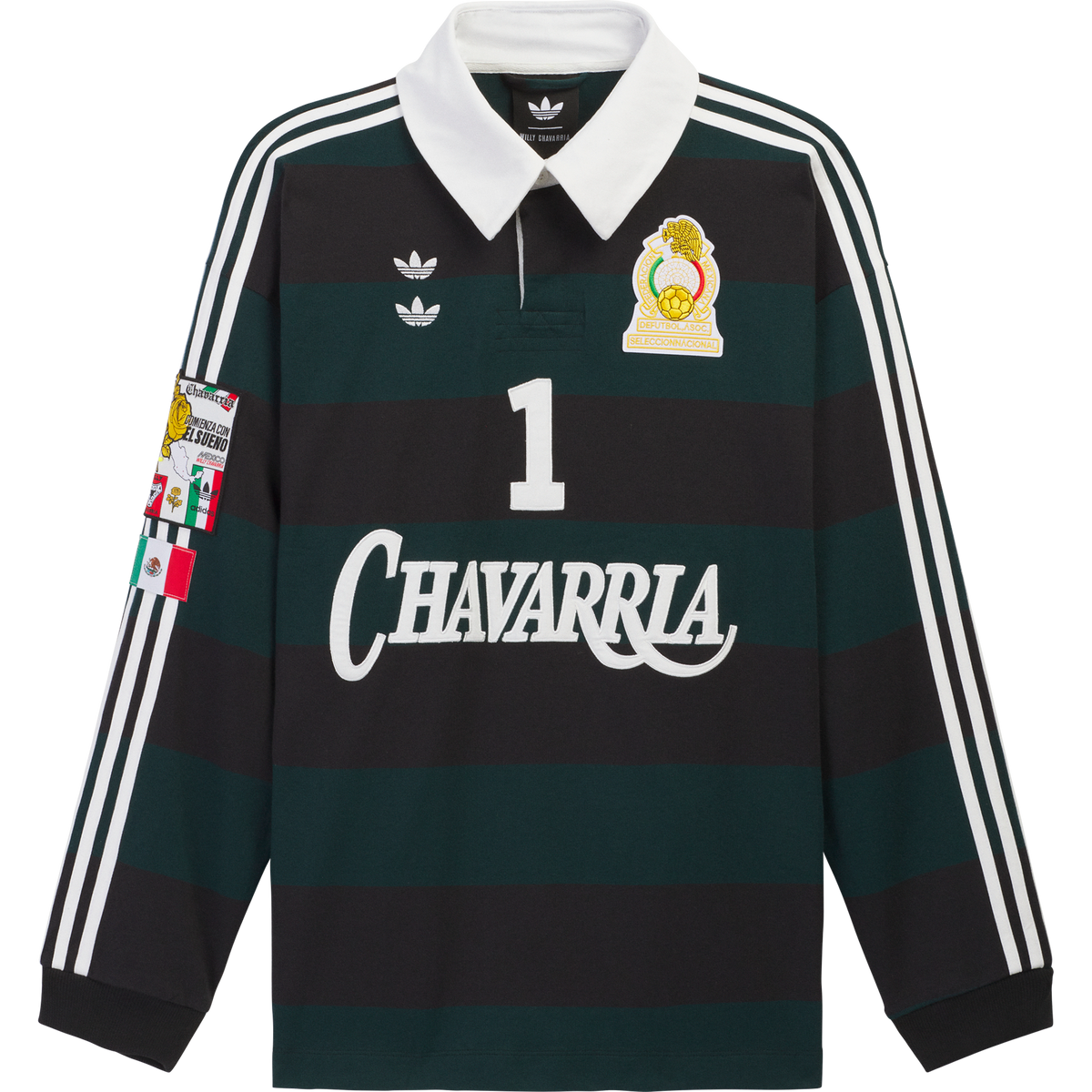 adidas Chavarria Portero Rugby Sweatshirt – Mexico Fan Shop